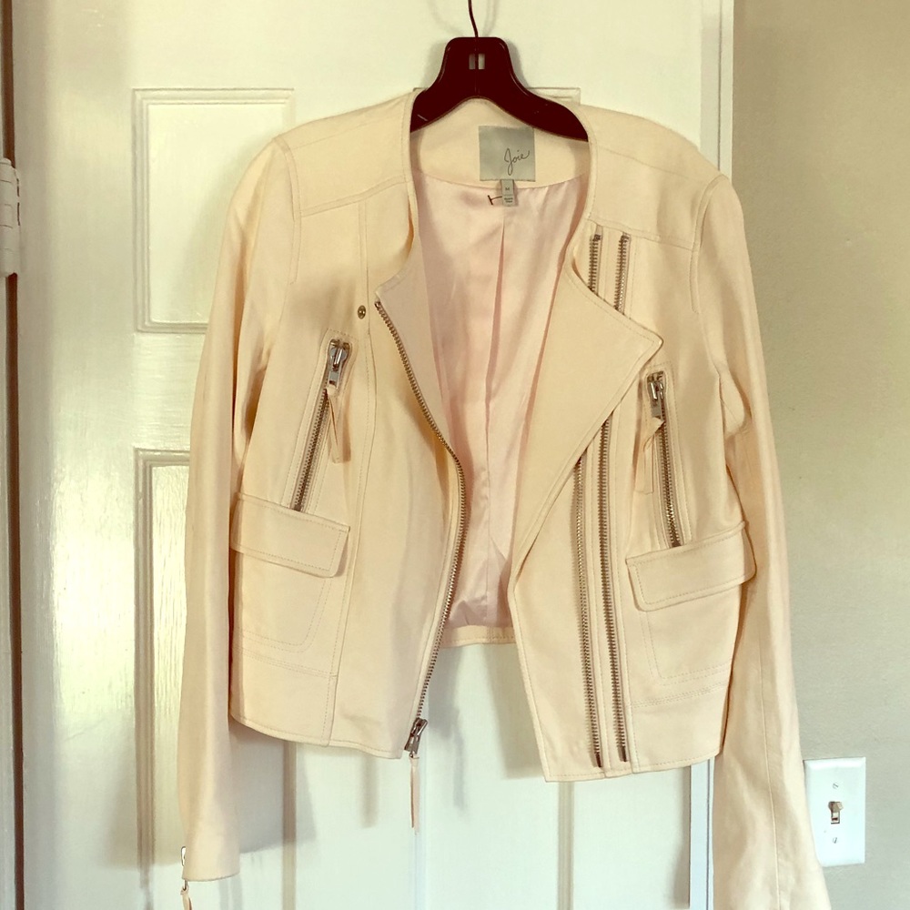 NEW! Joie Vivianette Leather Jacket Sz M